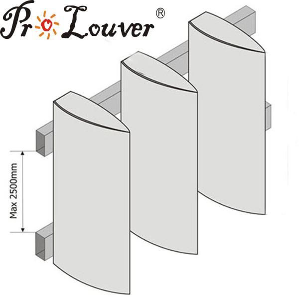 Buy cheap High Quality Aluminum Aerobrise Louver with Customized Size Required from wholesalers