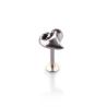 Buy cheap Heart shaped stainless steel internal thread lip ring on hot sale from wholesalers