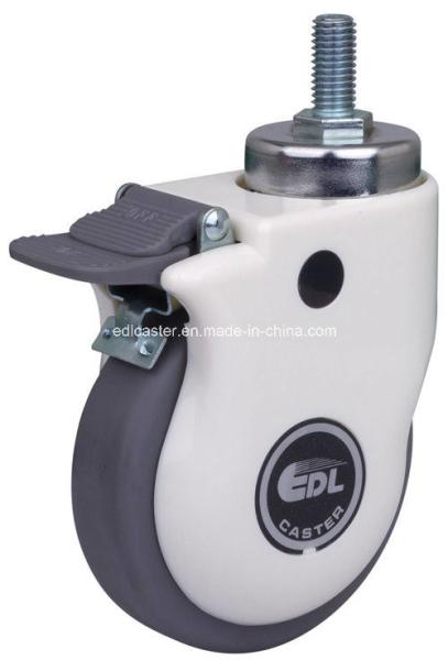 Buy cheap 70kg Threaded Brake TPU Medical Caster E3744-77 with Grey Color and Caster Application from wholesalers
