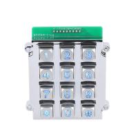 Buy cheap Chinese cheapest 3X4 matrix die cast keypad with back blue led lighting product