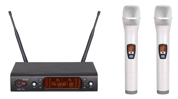 excellent quality 878 wireless microphone system UHF IR 200 channel colorful
