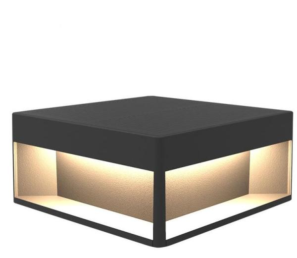 Buy cheap Outdoor Square Solar Lamp Post Lantern IP65 Die Cast Aluminum Solar Post Cap Lighting from wholesalers