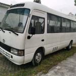 TOYOTA 1HZ Engine Used Coaster Bus 37000km Second Hand Mini Bus