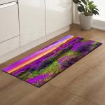 Lavender Absorbent Entrance Door Mat Anti Skid Washable Kitchen Carpet