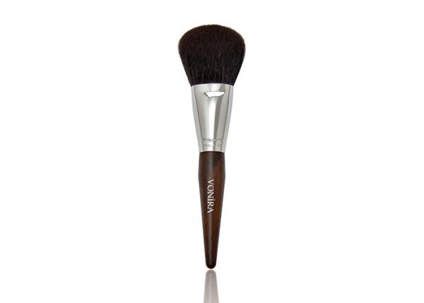 Buy cheap Facial Sculpting Foundation Brush With Luxury Smooth Dark Brown Goat Hair Makeup Brushes from wholesalers