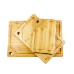 Highly Durable Sustainable Bamboo Cutting Board Sets with Stand L 45X30X1.9CM
