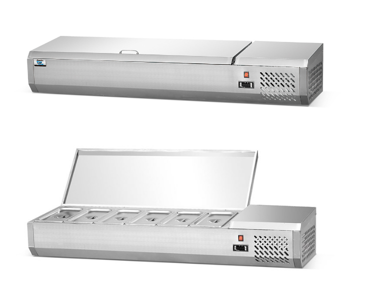 Arsenbo SS201 Pizza Prep Refrigerator Commercial Use Microcomputer Temp
