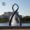 Buy cheap Large Circular Stainless Steel Sculpture Fountain Modern Art Abstract Custom Statue Outdoor Pool Decoration from wholesalers