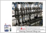 Industrial Bottle Filling Line Cleaning Chemical Filling Line Stable Voltage