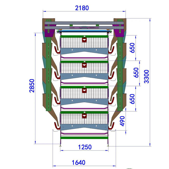 H Type Automatic Layer Chicken Cage Poultry Chicken Farm Used