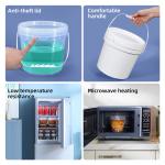 1L-50L Food Grade PP Round Pail Thickened Plastic Paint Bucket for Drums Pails