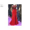 Buy cheap Red Mermaid Style Dress Slit Sleeveless Top Heavy Beading Back Hollow Fishtail from wholesalers
