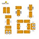 6 Person Inflatable Floating Dock Platform PVC Water Floating Air Dock 2x3m
