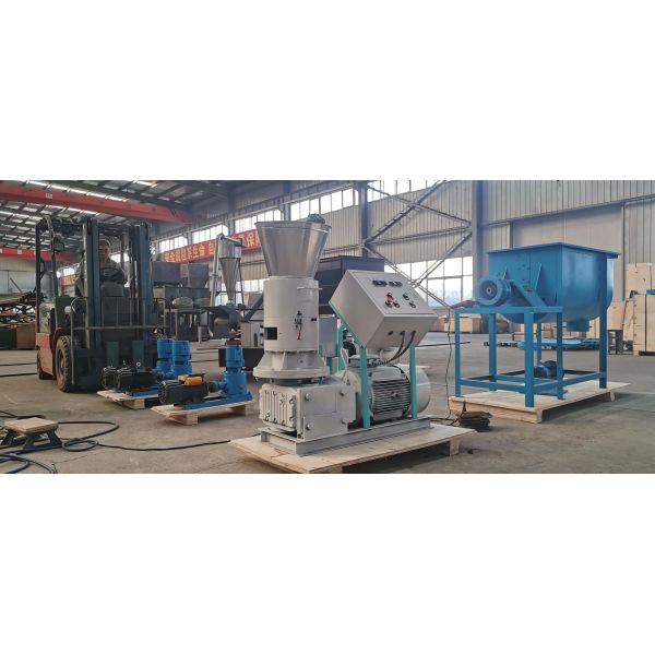 250~500kg/h roller rotate wood pellet mill biofuel straw sawdust pellet making for home heating 1 warranty