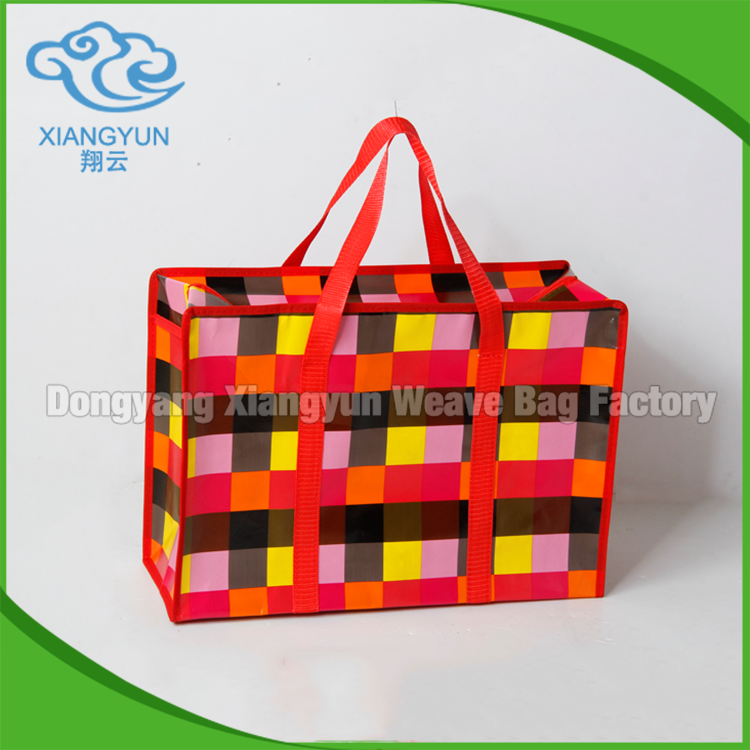 Colorful Laminated Pp Non Woven Bags Biodegradable Zip Shopping Bag Non Woven 50cm