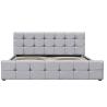 Buy cheap Bedroom Platform Wood Upholstered Queen Bed Frame With Button from wholesalers