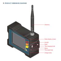 Buy cheap DAM825 Industry Wireless Inclinometer Monitor With Rechargeable Battery Power product