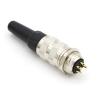 Buy cheap IP68 socket male female flange panel mount solder type m16 5pin AISG connector from wholesalers