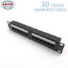Buy cheap 1U 10 Inch 12 Port CAT5E CAT6 UTP Rack Mount Patch Panel 110 IDC Type from wholesalers