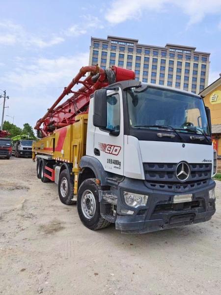 Buy cheap 62m Used Concrete Pump Truck for Construction Machine 44000kgs Vibrating Amplitude 2.6mm from wholesalers