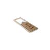 Buy cheap Laser Logo Metal Bottle Opener PU Leather Zinc Alloy Rectangle from wholesalers