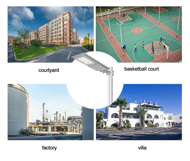 Integrated Ultra Thin Solar LED Street Light Brigelux Smd 300W
