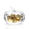 Buy cheap Clear Frost Decorative Pumpkin Candy Storage Canister Transparent Candy Dish from wholesalers