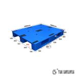 Heavy Duty Plastic Euro Pallets 17.5kgs Weight 6T Static load