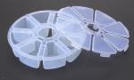 Adjustable 15 Compartment Plastic Clear Storage Box For Jewelry Earring Tool
