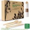 Buy cheap Pre Rolled Bamboo Cutlery Pack Bamboo Utensils (6.7" 25 Forks 25 Spoons 25 Knives 25 Napkins) Compostable Flatware from wholesalers