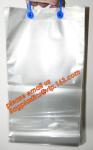 Reclosable Wicketted Packing Bag Food Side Sealed With Metal Wire Blocked
