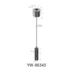 Chrome Plated Ceiling Light Cable Suspension System Brass Material YW86343