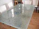 6-12mm Decorative Broken Glass Table Top for Home Furniture Made of Tempered