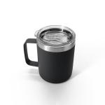 Black / White Vacuum Insulated Tumbler , 10oz 304 Stainless Steel Wine Mug