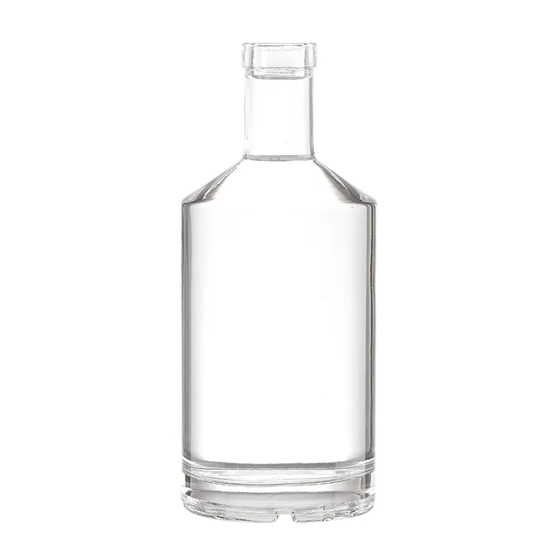 500ml 700ml 750ml Cork Whisky White Liquor Water Sauce Fruit Embossed Vodka Bottle