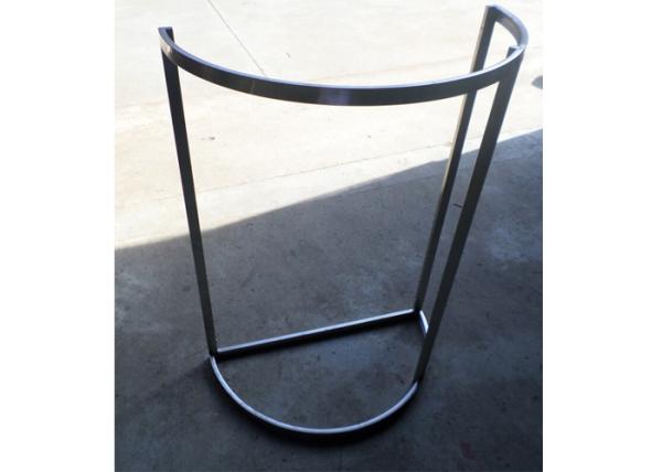 Buy cheap Half Round Type Brushed Stainless Steel Garment Display Stand D=800MM from wholesalers