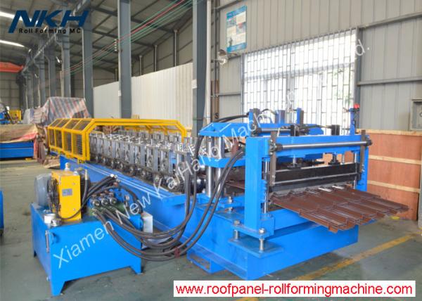 Buy cheap Professional Roof Tile Roll Forming Machine PLC Control For Roofing Buildings from wholesalers