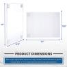 Buy cheap 8.5 x 11 Slatwall Hanging Sign Holder Acrylic Card Display Stands from wholesalers