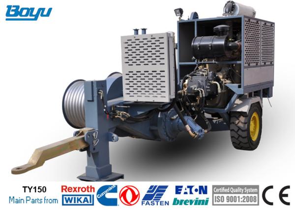 Buy cheap 150kN Transmission Line Stringing Equipment With 600mm Bull Wheel German Rexroth Pump Reducer Motor from wholesalers