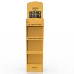 Eco Friendly Resuable 200g Kraft Paper Floor Display Rack