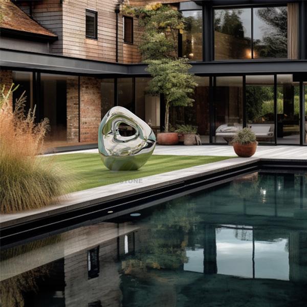 Buy cheap Modern Mirror Polished Stainless Steel Sculpture for Urban Landscapes from wholesalers