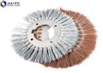 T Shape Crimped Wire Wheel Brush Polishing Tool Brass End Metal Polishing