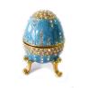 Buy cheap Faberge Egg Trinket Box Home Decorative Box Decorative Faberge Egg Trinket Jewel Box Enamel Easter Egg Jewelry Box from wholesalers