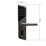 Aluminum Alloy Smart Hotel Lock Biometric Digital Card Door Lock