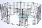 Aluminum simple easily assembled Big single-door large steel dog animal cage,