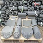 10mm Chinese Rustic Grey Clay Roof Shingles Traditional Aesthetics With Modern