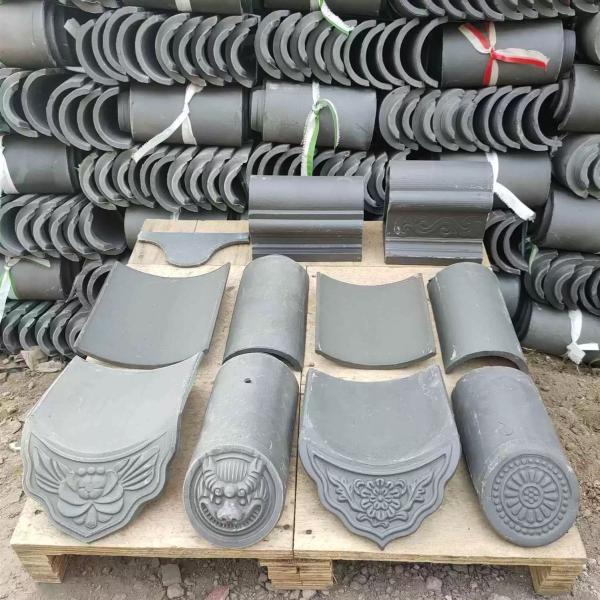 10mm Chinese Rustic Grey Clay Roof Shingles Traditional Aesthetics With Modern