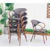 Buy cheap Glass Top PE Rattan Garden Dining Table And Chairs 5pcs Sets from wholesalers