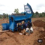 5T - 10T Small Scale Gold Wash Plants Trommel Screen Hopper Feeder