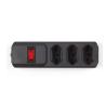Buy cheap 3 outlet Brazil Type Extension Socket With On/Off Switch from wholesalers